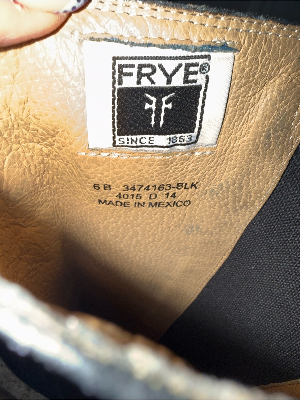 Frye Black Women's Tall Leather Riding Boots 6 - Picture 9 of 11